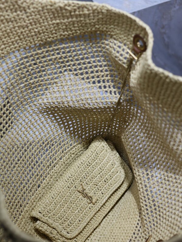 sy_no_091719A1295523325D0D0FBC851E42EF_5 YSL Icare Woven Shopping Tote