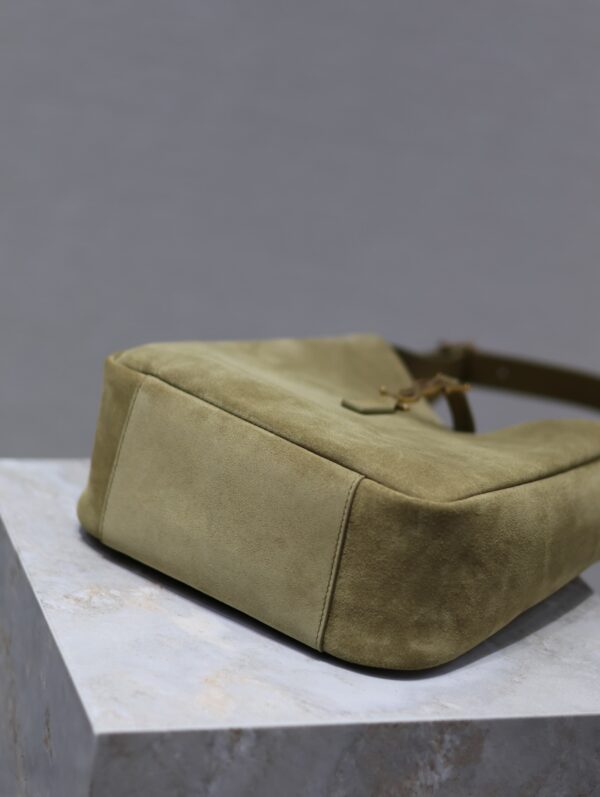 YSL Le 5 À 7 Shoulder Bag – Military Green Suede