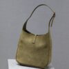 YSL Le 5 À 7 Shoulder Bag – Military Green Suede