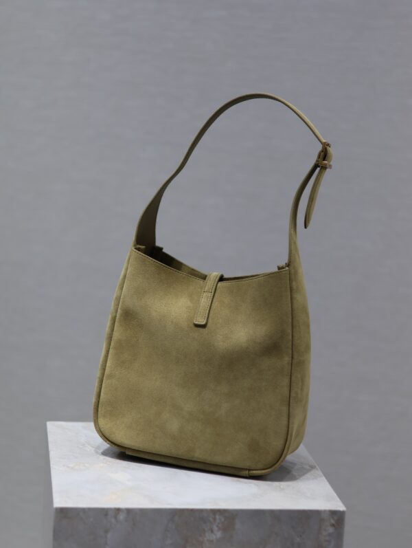 YSL Le 5 À 7 Shoulder Bag – Military Green Suede