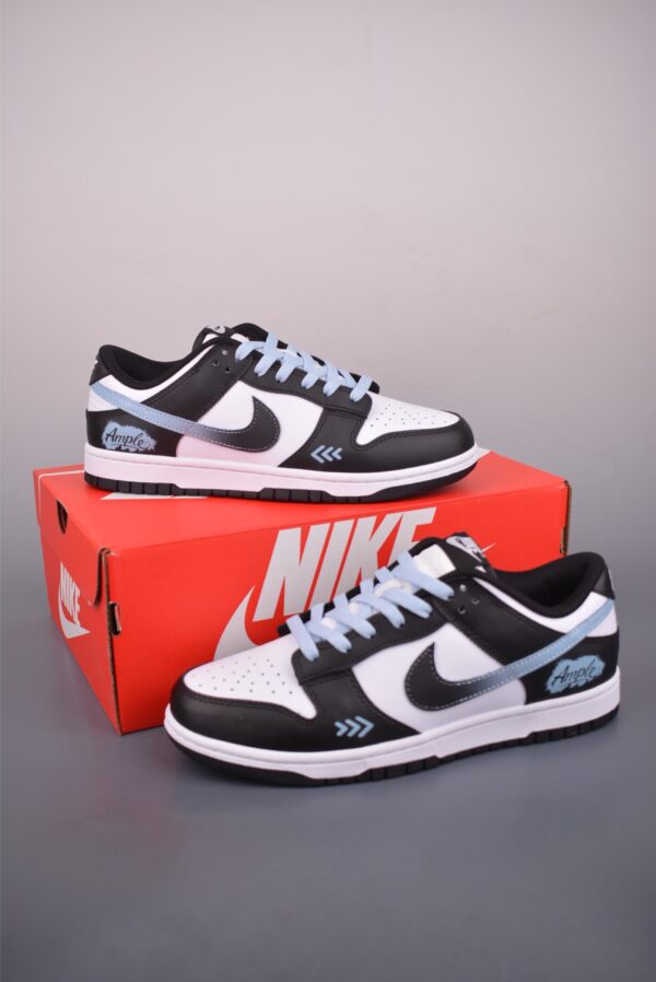 Nike Dunk Low Custom – Panda / Light Blue Sneakers