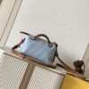 Fendi Mini By The Way Soft Handbag – Blue FF Jacquard