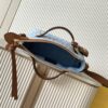 Fendi Mini By The Way Soft Handbag – Blue FF Jacquard
