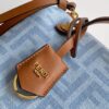 Fendi Mini By The Way Soft Handbag – Blue FF Jacquard