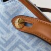 Fendi Mini By The Way Soft Handbag – Blue FF Jacquard