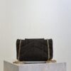 YSL Loulou Mini Double-Chain Bag – Dark Green Suede