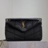 sy_no_0ADCB2D57818E0155CD6623D33C20682_0 YSL Loulou Nylon & Leather Shoulder Bag – Black