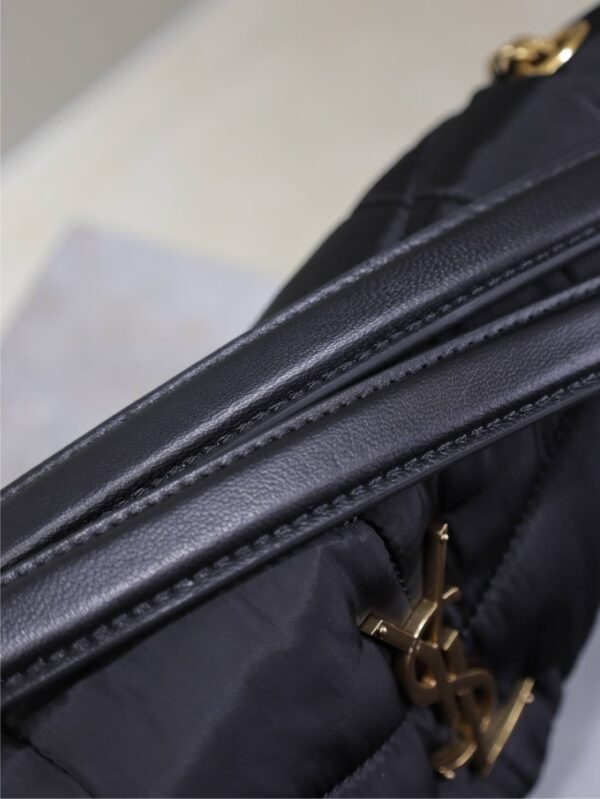 sy_no_0ADCB2D57818E0155CD6623D33C20682_4 YSL Loulou Nylon & Leather Shoulder Bag – Black