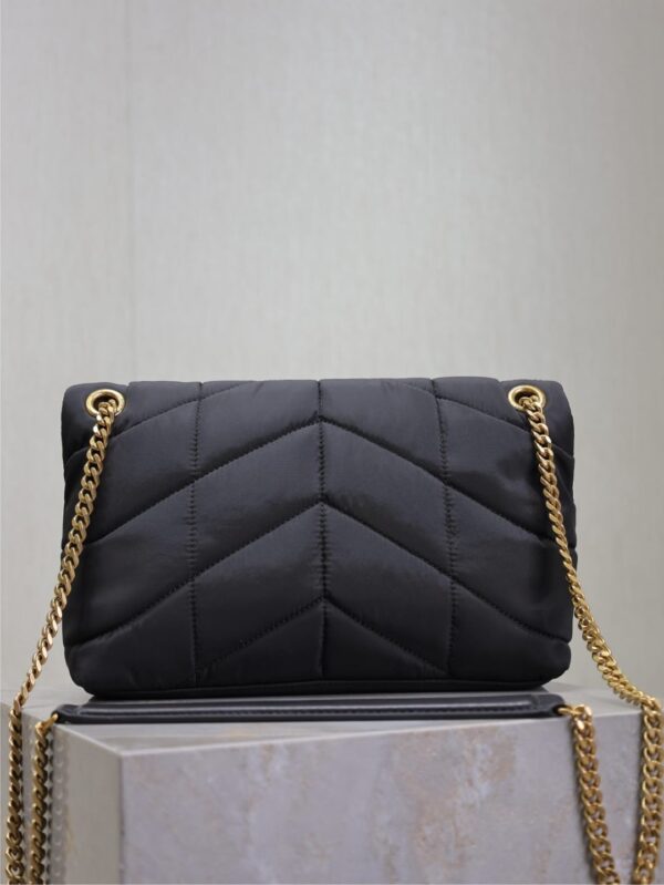 sy_no_0ADCB2D57818E0155CD6623D33C20682_5 YSL Loulou Nylon & Leather Shoulder Bag – Black