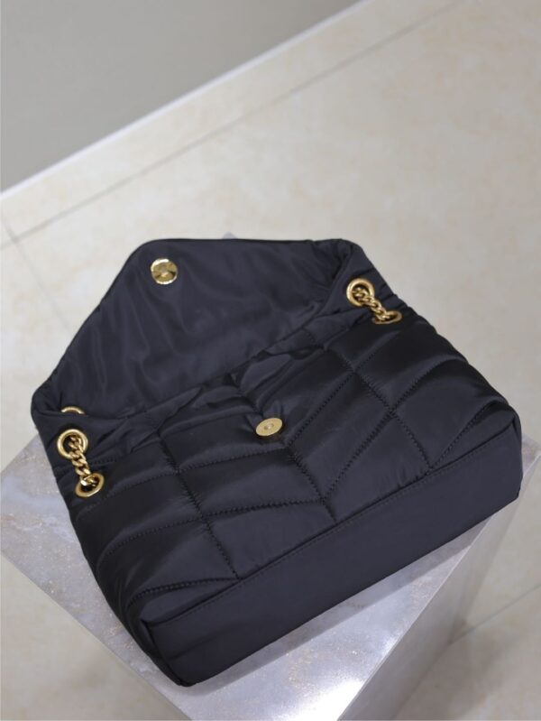 sy_no_0ADCB2D57818E0155CD6623D33C20682_7 YSL Loulou Nylon & Leather Shoulder Bag – Black