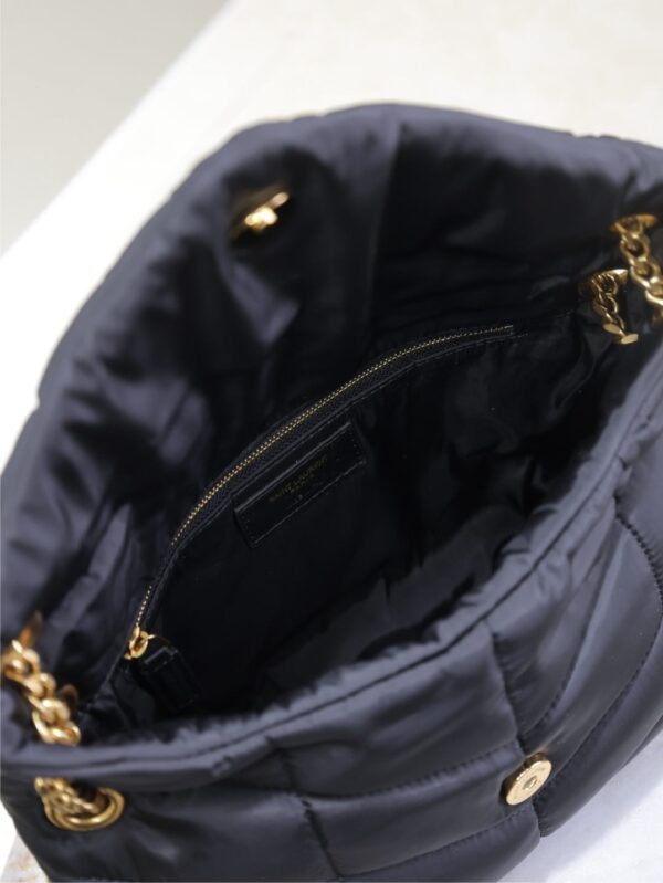 sy_no_0ADCB2D57818E0155CD6623D33C20682_8 YSL Loulou Nylon & Leather Shoulder Bag – Black