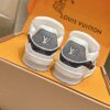 sy_no_0B8497058A1947AD57DF8554C22A8434_7 Louis Vuitton LV Trainer Maxi / LV Skate Black & Grey Monogram Denim Sneakers