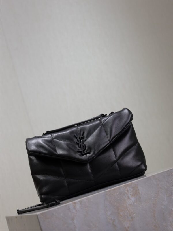 sy_no_0B8A25D4564964D6C284A22F8D75AA41_1 Loulou Mini Double-Chain Bag – Black Lambskin
