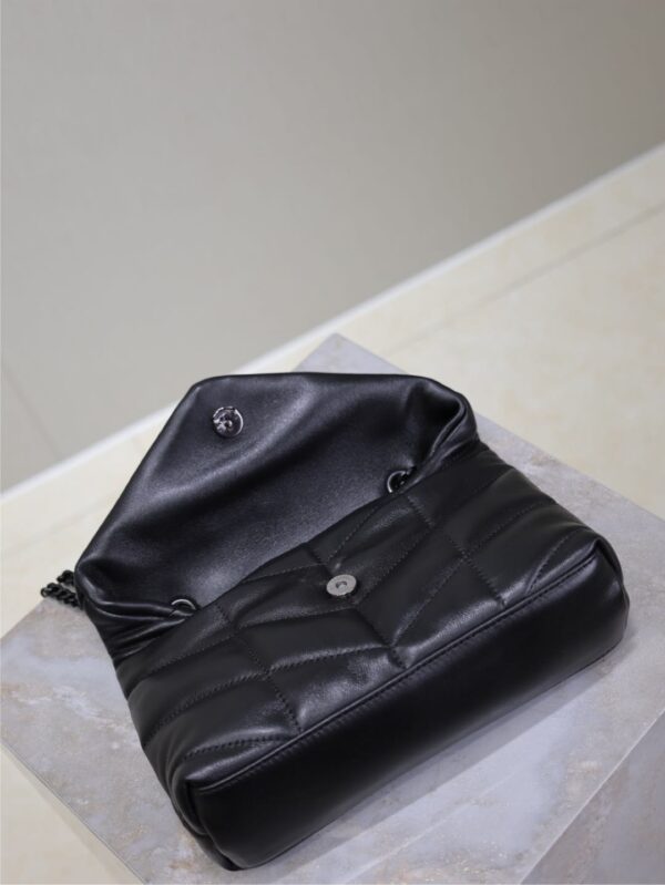 sy_no_0B8A25D4564964D6C284A22F8D75AA41_7 Loulou Mini Double-Chain Bag – Black Lambskin
