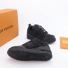 Black Crystal-Embellished Retro Skate Sneakers