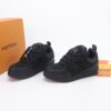 Black Crystal-Embellished Retro Skate Sneakers