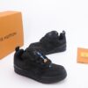 Black Crystal-Embellished Retro Skate Sneakers