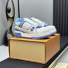 Louis Vuitton LV Trainer Maxi White & Light Blue Chunky Retro Sneakers