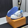 Louis Vuitton LV Trainer Maxi White & Light Blue Chunky Retro Sneakers
