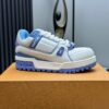 Louis Vuitton LV Trainer Maxi White & Light Blue Chunky Retro Sneakers
