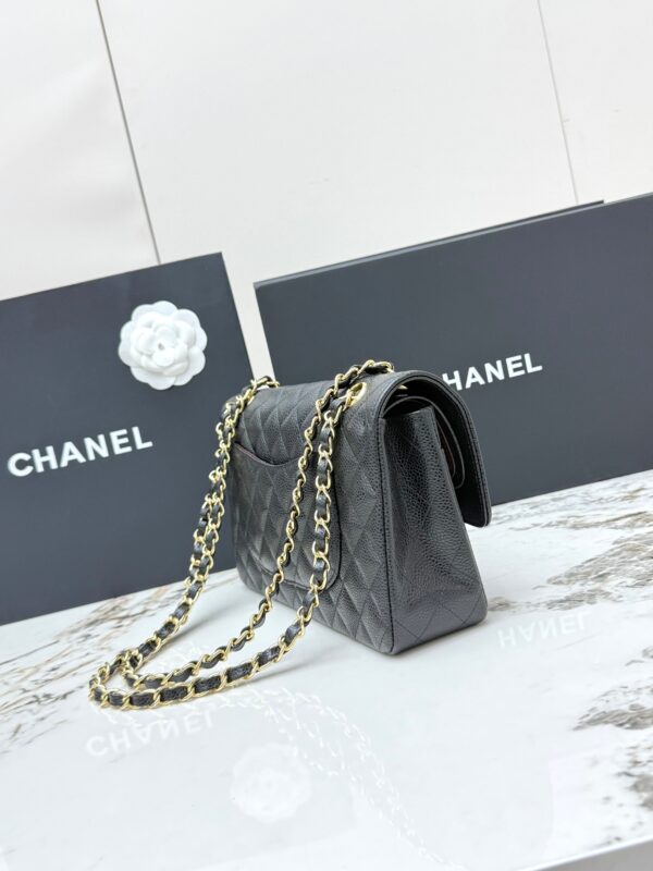 sy_no_0C6E2A46F947E456662814ACED97E6EB_1 Chanel Classic Flap CF – Quilted Grained Calfskin Leather with Gold Hardware