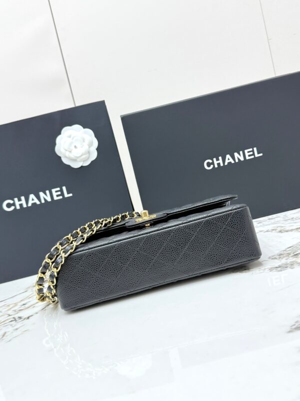 sy_no_0C6E2A46F947E456662814ACED97E6EB_3 Chanel Classic Flap CF – Quilted Grained Calfskin Leather with Gold Hardware