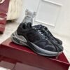 Gucci Tech/Retro Runner Sneaker in Black Metallic – Black / Silver