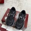 Gucci Tech/Retro Runner Sneaker in Black Metallic – Black / Silver