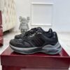 Gucci Tech/Retro Runner Sneaker in Black Metallic – Black / Silver