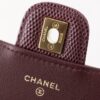 Burgundy Lizard-Embossed East-West Top-Handle Bag