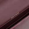 Burgundy Lizard-Embossed East-West Top-Handle Bag