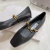 sy_no_0DD83E1E97A21AC51CA1B9CA7C70A1B3_5 Jimmy Choo Square-Toe Chain Ballet Flats in Black