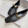 sy_no_0DD83E1E97A21AC51CA1B9CA7C70A1B3_6 Jimmy Choo Square-Toe Chain Ballet Flats in Black