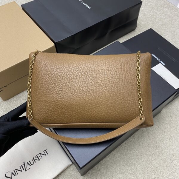 YSL Calypso Envelope Bag – Caramel Textured Lambskin & Gold
