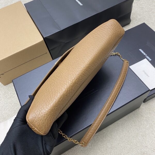 YSL Calypso Envelope Bag – Caramel Textured Lambskin & Gold