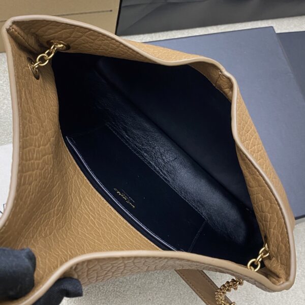 YSL Calypso Envelope Bag – Caramel Textured Lambskin & Gold
