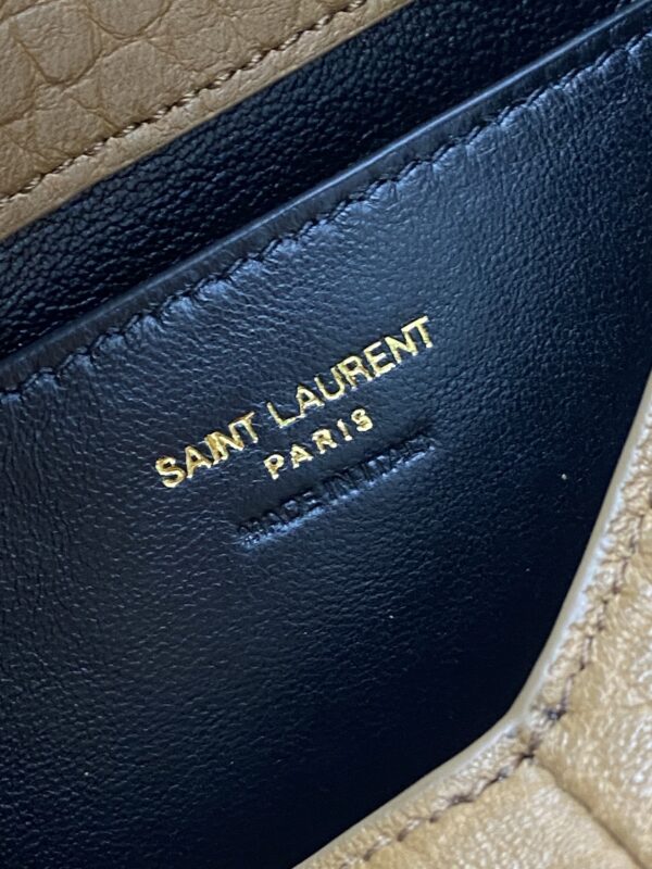YSL Calypso Envelope Bag – Caramel Textured Lambskin & Gold