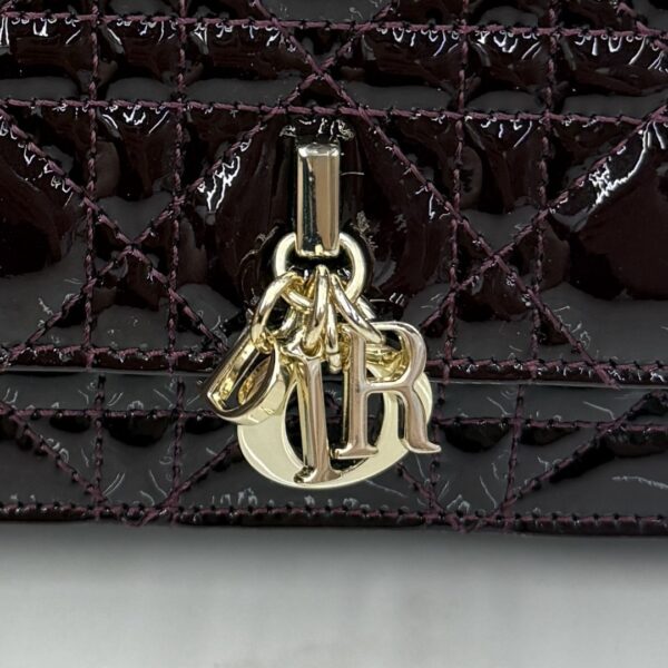 Lady Dior Pearl Clutch – Cherry Patent Lambskin