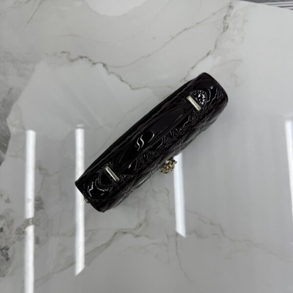Lady Dior Pearl Clutch – Cherry Patent Lambskin