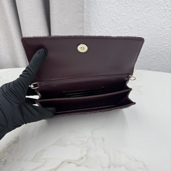 Lady Dior Pearl Clutch – Cherry Patent Lambskin