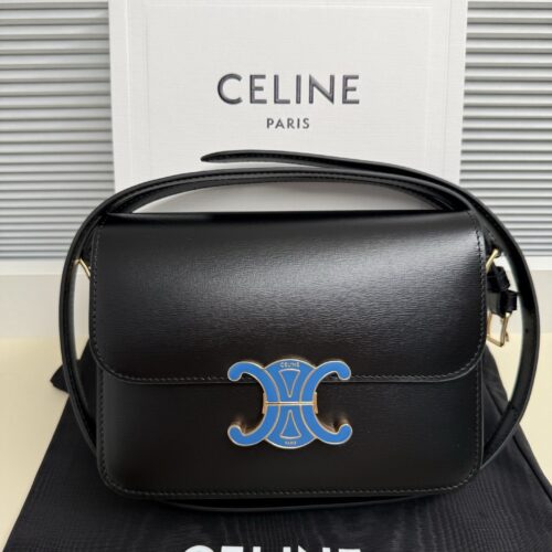 sy_no_0FF2FC1FE46DB2CD3C7AC155455ED891_0 Celine Women's Teen Triomphe Calfskin Handbag / Shoulder Bag