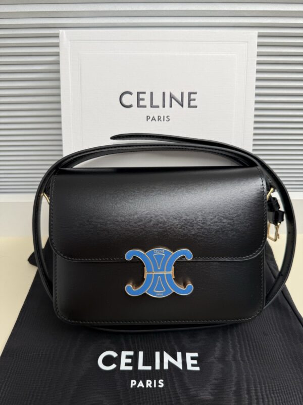 Celine Women's Teen Triomphe Calfskin Handbag / Shoulder Bag