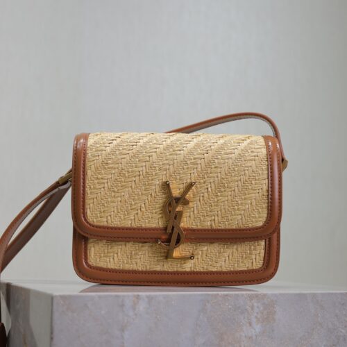 sy_no_1012736AEB398461FCD3364D485B718F_0 Solferino Box 19cm Bag – Mustard Yellow Leather & Woven Detail