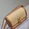 Solferino Box 19cm Bag – Mustard Yellow Leather & Woven Detail