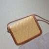 Solferino Box 19cm Bag – Mustard Yellow Leather & Woven Detail