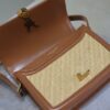 Solferino Box 19cm Bag – Mustard Yellow Leather & Woven Detail