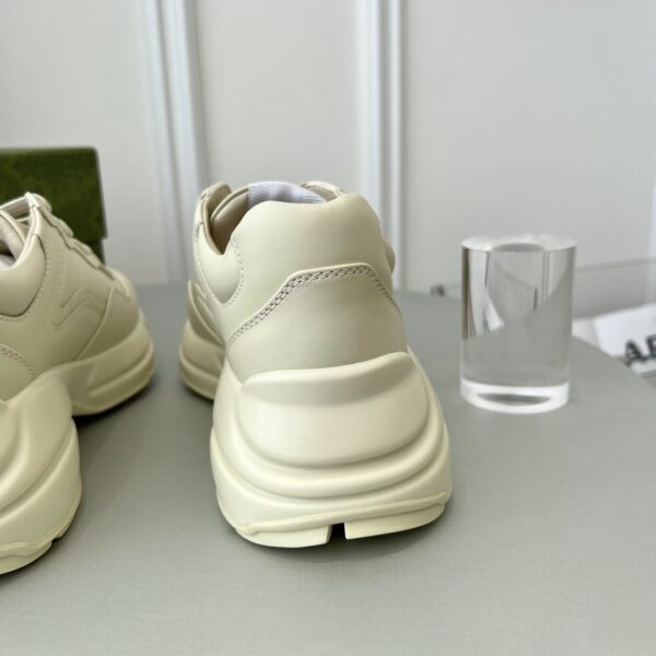 sy_no_107B814EF7F7BF404C74984D5D53EAEC_8 Gucci Rhyton Interlocking G Heart Leather Sneaker in Off-White