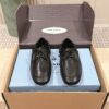 sy_no_108C245A270D87D63639011D8FEB9577_1 Black Nappa Leather Lace-Up Loafers