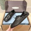 sy_no_108C245A270D87D63639011D8FEB9577_2 Black Nappa Leather Lace-Up Loafers