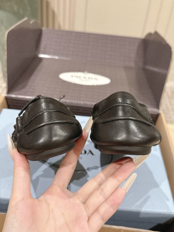 sy_no_108C245A270D87D63639011D8FEB9577_6 Black Nappa Leather Lace-Up Loafers